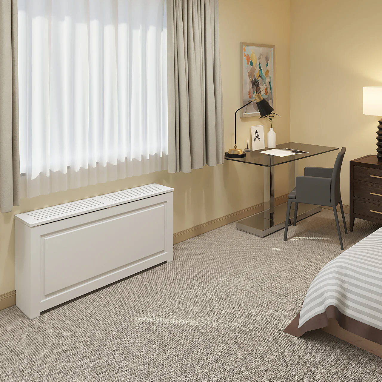 EVELINE HVAC - PTAC White Cover Cabinet - Custom Made in NYC - Image 5
