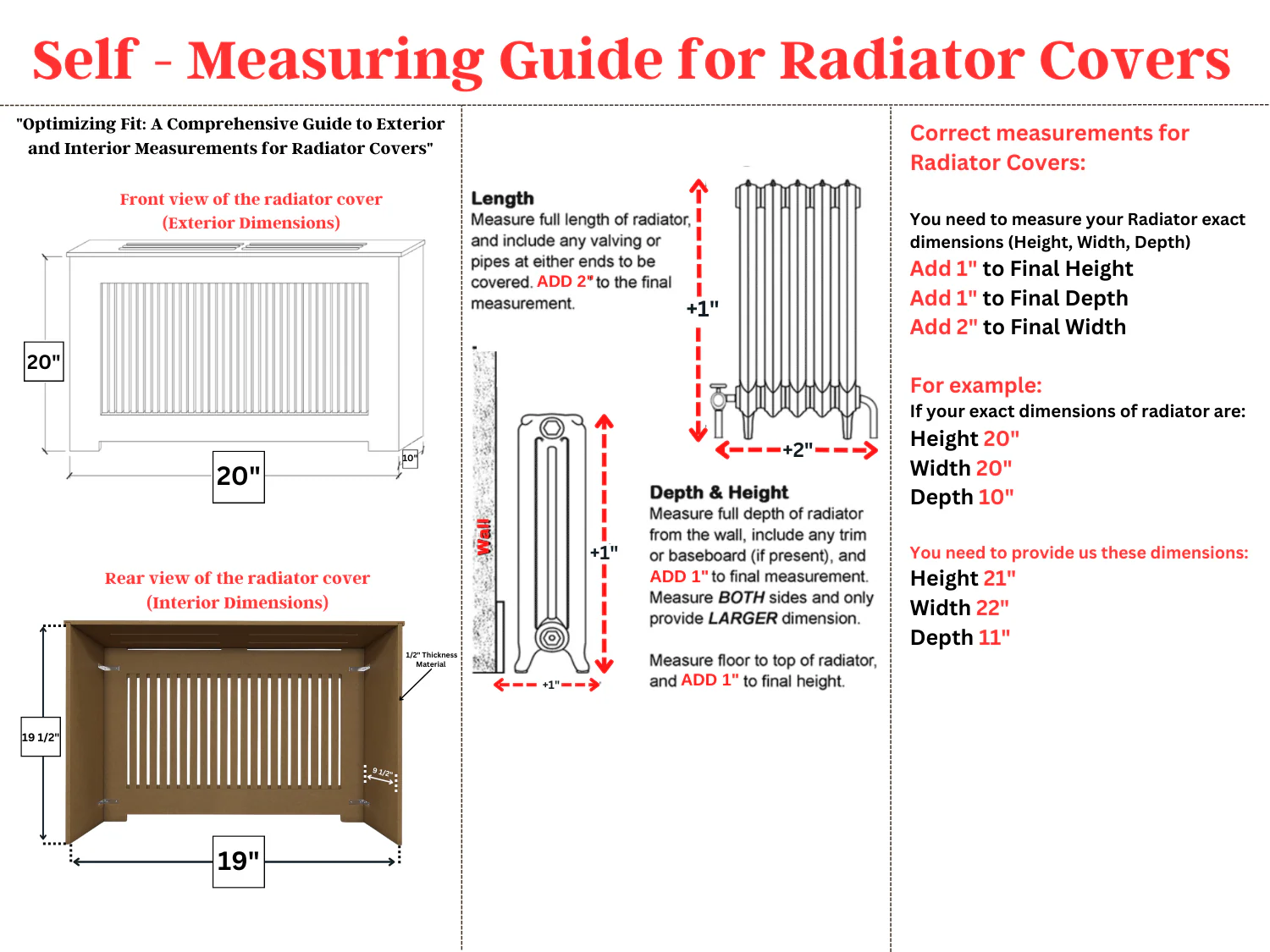 Julia Custom Unfinished Radiator Cover Cabinet for NYC Homes - Image 5