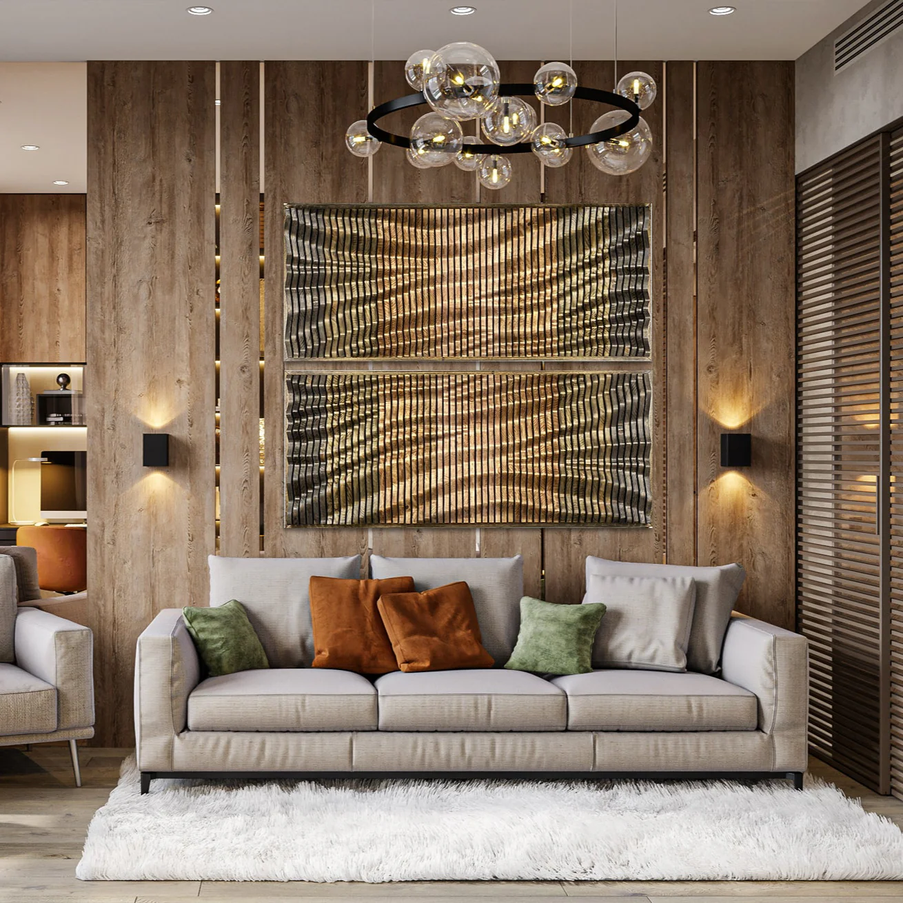 QUARRY Wood Wall Art - Parametric Wall Panels | Set of 2 - Image 6